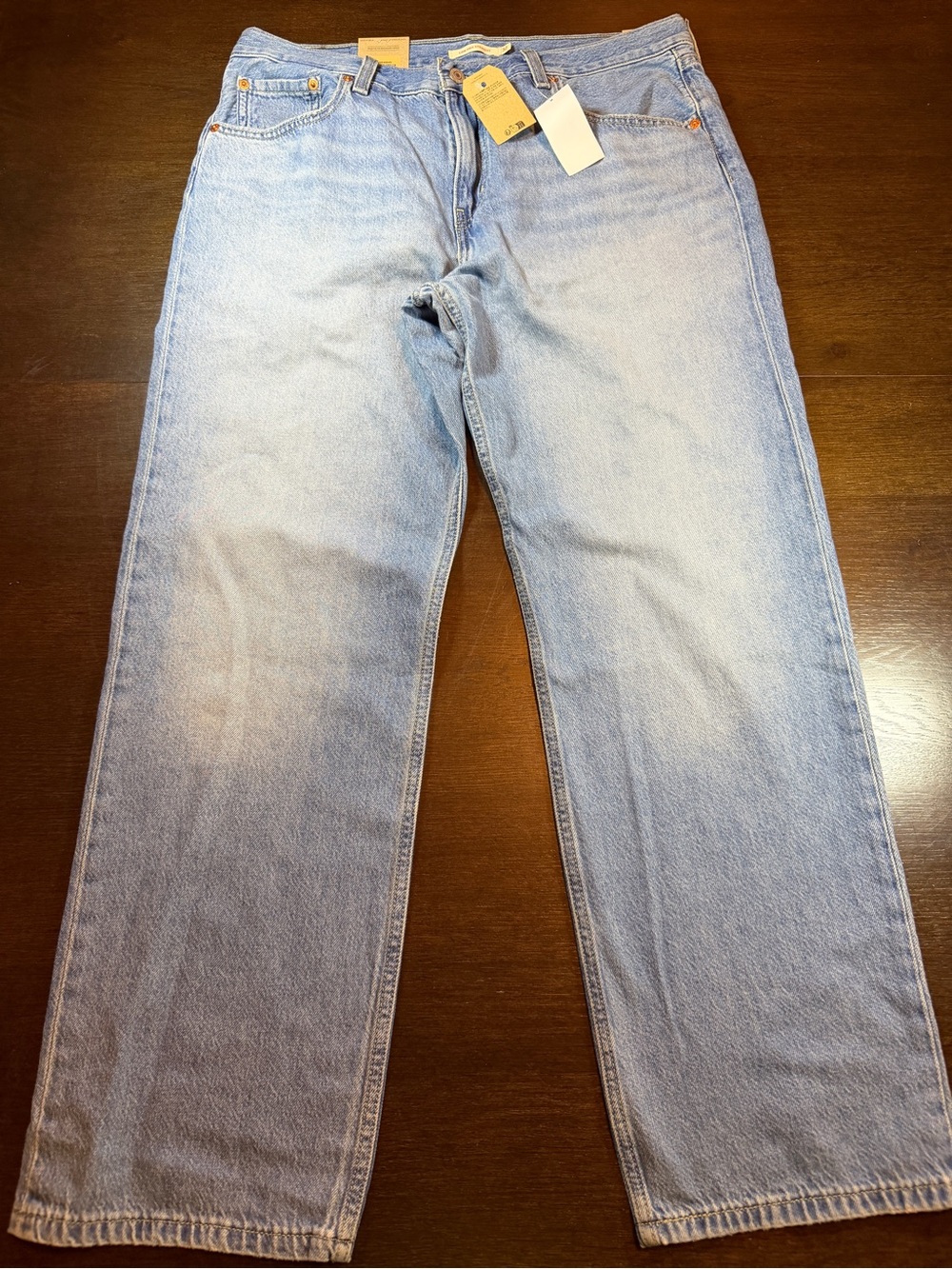 Levi's Low Pro Straight Mid Rise Women’s Jeans 32 14 Light Wash
